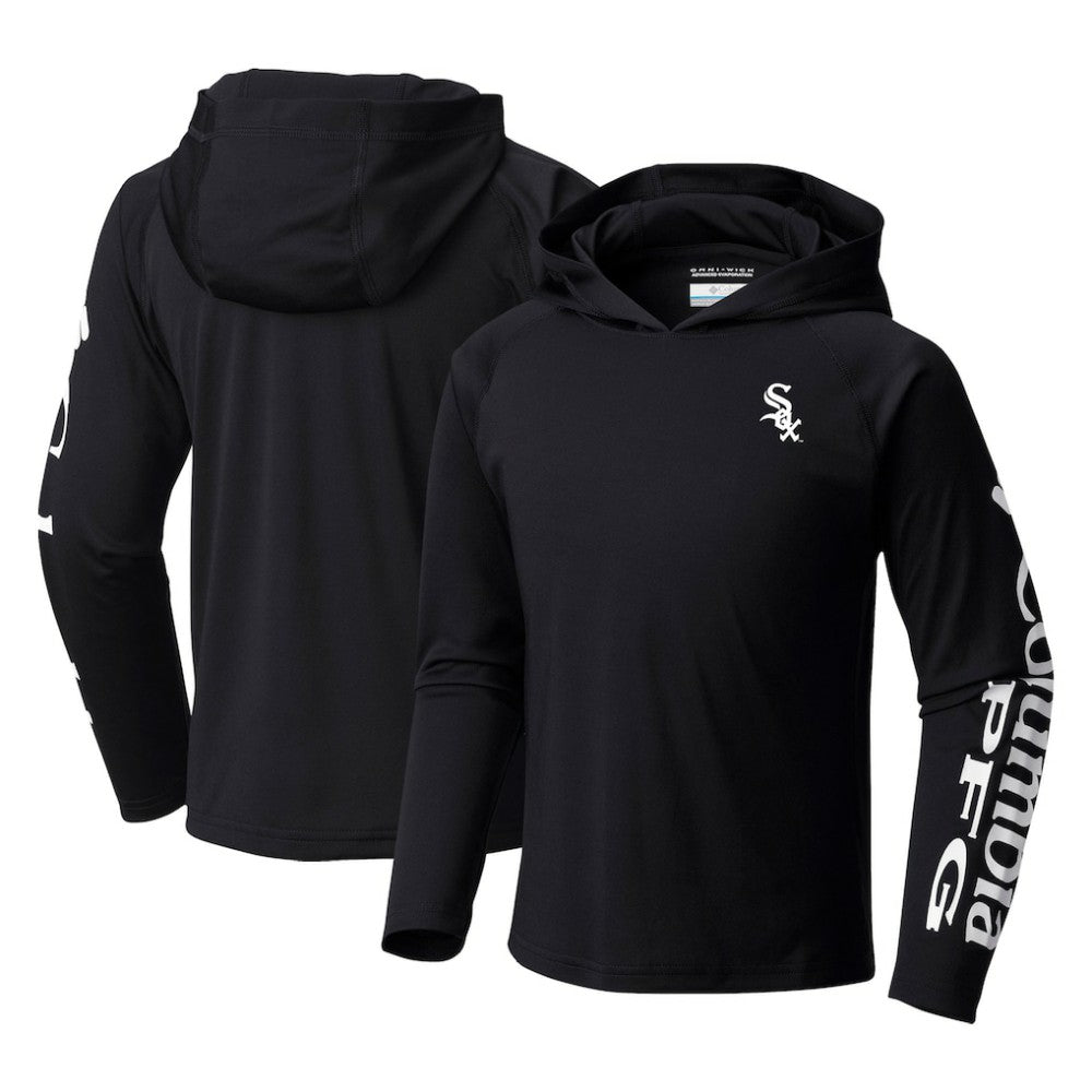 Chicago White Sox Columbia Youth Terminal Tackle Long Sleeve Hoodie T-Shirt - Black - Columbia Lifestyle