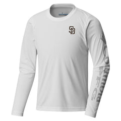San Diego Padres Columbia Youth Terminal Tackle Long Sleeve T-Shirt - White - Columbia Sale