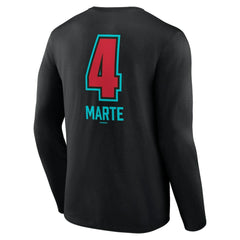 Ketel Marte Arizona Diamondbacks Name & Number Fastball Long Sleeve T-Shirt - Black - MLB on Sale