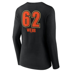 Logan Webb San Francisco Giants Women's Name & Number Fastball V-Neck Long Sleeve T-Shirt - Black - MLB Sale