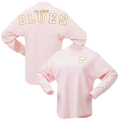 St. Louis Blues Fanatics Women's Spirit Jersey Long Sleeve T-Shirt - Pink - NHL 201279773