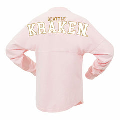 Seattle Kraken Fanatics Women's Spirit Jersey Long Sleeve T-Shirt - Pink - NHL 201279775