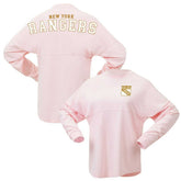 New York Rangers Fanatics Women's Spirit Jersey Long Sleeve T-Shirt - Pink - NHL 201279778