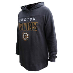 David Pastrnak Boston Bruins Profile Women's Plus Size Name & Number Thermal Pullover Hoodie - Black - NHL 201279782