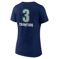 J.P. Crawford Seattle Mariners Women's Name & Number Fastball V-Neck T-Shirt - Navy - MLB Online