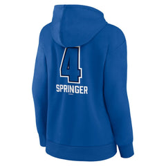 George Springer Toronto Blue Jays Women's Name & Number Fastball Pullover Hoodie - Royal - MLB on Sale