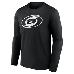 Carolina Hurricanes Personalized Name & Number Monochrome Long Sleeve T-Shirt - Black - NHL 201281446
