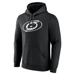 Carolina Hurricanes Personalized Name & Number Monochrome Pullover Hoodie - Black - NHL 201281447