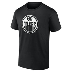 Edmonton Oilers Personalized Name & Number Monochrome T-Shirt - Black - NHL 201281484