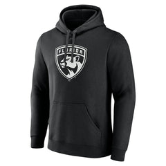 Florida Panthers Personalized Name & Number Monochrome Pullover Hoodie - Black - NHL 201281489