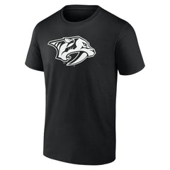 Nashville Predators Personalized Name & Number Monochrome T-Shirt - Black - NHL 201281514