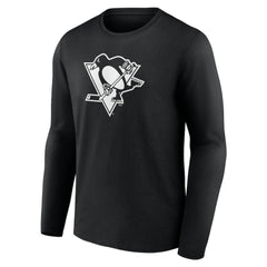 Pittsburgh Penguins Personalized Name & Number Monochrome Long Sleeve T-Shirt - Black - NHL 201281548