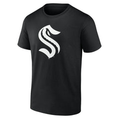 Seattle Kraken Personalized Name & Number Monochrome T-Shirt - Black - NHL 201281562