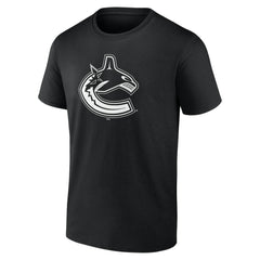 Vancouver Canucks Personalized Name & Number Monochrome T-Shirt - Black - NHL 201281586