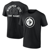 Winnipeg Jets Personalized Name & Number Monochrome T-Shirt - Black - NHL 201281604