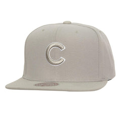 Chicago Cubs Mitchell & Ness Snapback Hat - Gray - Mitchell & Ness Lifestyle