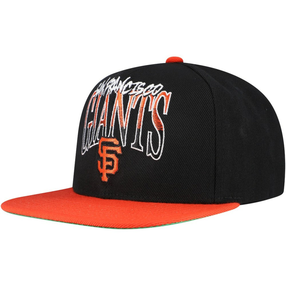 San Francisco Giants Mitchell & Ness Rise Up Snapback Hat - Black - Mitchell & Ness Online