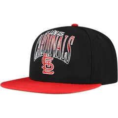 St. Louis Cardinals Mitchell & Ness Rise Up Snapback Hat - Black - Mitchell & Ness Lifestyle