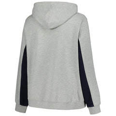 Milwaukee Brewers Profile Women's Plus Size Pullover Jersey Hoodie - Heather Gray - MLB Lifestyle
