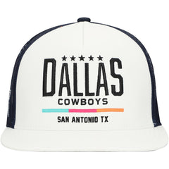 Dallas Cowboys HOOey San Antonio Trucker Snapback Hat – White/Navy