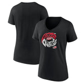 Carolina Hurricanes Women's Native V-Neck T-Shirt - Black - NHL 201291091