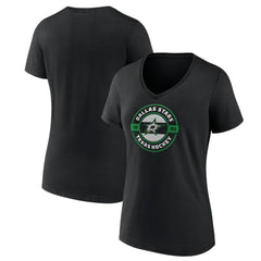 Dallas Stars Women's Native V-Neck T-Shirt - Black - NHL 201291124