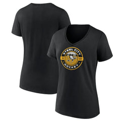 Pittsburgh Penguins Women's Native V-Neck T-Shirt - Black - NHL 201291243
