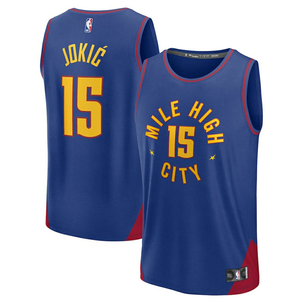 Nikola Jokic Denver Nuggets Youth Fast Break Replica Player Jersey for sale Statement Editi- Blue | Fanatics Lifestyle