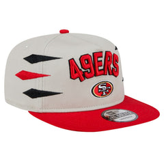 San Francisco 49ers New Era Athletic Golfer Snapback Hat Stone/Scarlet