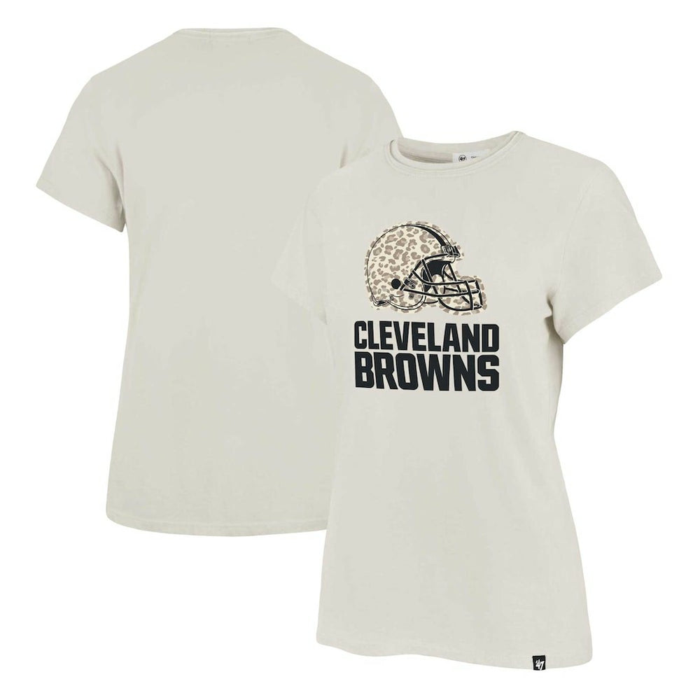 47 brand Cleveland Browns '47 Women's Panthera Frankie T-Shirt Cream