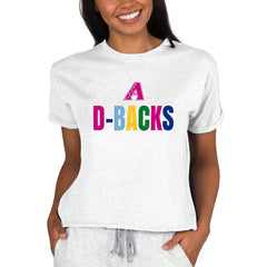 Arizona Diamondbacks Concepts Sport Women's Mainstream Terry Sweatshirt - Oatmeal - MLB Discount