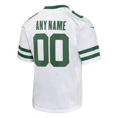 Nike New York Jets Youth Custom Game Jersey Legacy White