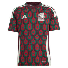 Mexico National Team Youth 2024 Home Replica Jersey Burgundy - Adidas cheap