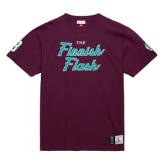 Teemu Selanne Anaheim Ducks Mitchell & Ness Premium Nickname Vintage Logo T-Shirt - Purple - NHL 201297205