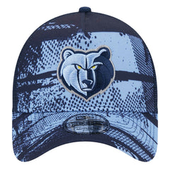 Memphis Grizzlies Tip Off A-Frame Trucker 9FORTY Adjustable Hat Navy/Light Blue | New Era for sale