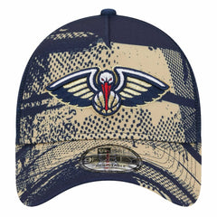 New Orleans Pelicans Tip Off A-Frame Trucker 9FORTY Adjustable Hat Navy/Gold | New Era discount