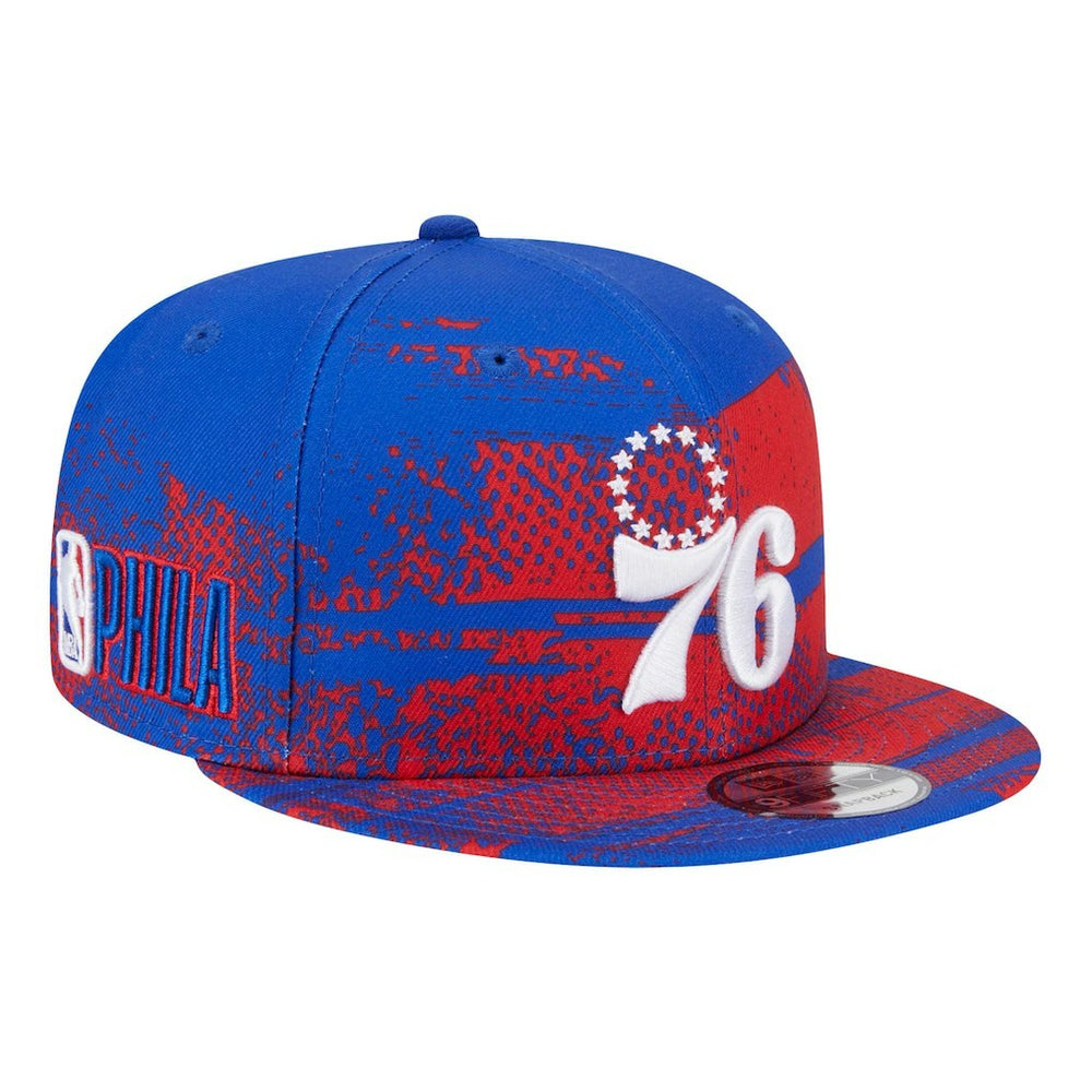 Philadelphia 76ers Tip-Off 9FIFTY Snapback Hat Royal | New Era Lifestyle