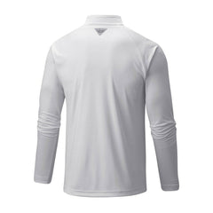 Los Angeles Dodgers Columbia Terminal Tackle Omni-Shade Raglan Quarter-Zip Pullover Top - White - Columbia Sale