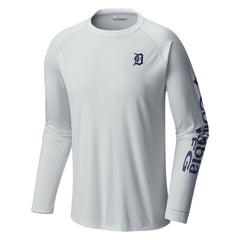 Detroit Tigers Columbia Terminal Tackle Long Sleeve T-Shirt - White - Columbia on Sale