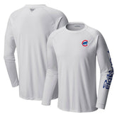 Chicago Cubs Columbia Terminal Tackle Long Sleeve T-Shirt - White - Columbia Discount