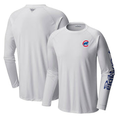 Chicago Cubs Columbia Terminal Tackle Long Sleeve T-Shirt - White - Columbia Discount
