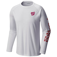 Washington Nationals Columbia Terminal Tackle Long Sleeve T-Shirt - White - Columbia on Sale
