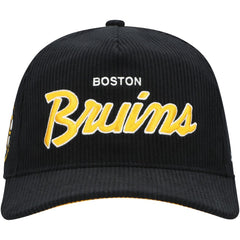 Boston Bruins '47 Crosstown Corduroy Hitch Adjustable Hat - Black - NHL 201300390