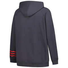 Washington Capitals Fanatics Women's Plus Size Lightweight Fleece Raglan Pullover Hoodie - Charcoal - NHL 201302749