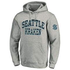Seattle Kraken Fanatics Big & Tall Fleece Pullover Hoodie - Heather Gray - NHL 201302790