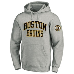 Boston Bruins Fanatics Big & Tall Fleece Pullover Hoodie - Heather Gray - NHL 201302797