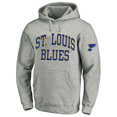 St. Louis Blues Fanatics Big & Tall Fleece Pullover Hoodie - Heather Gray - NHL 201302798
