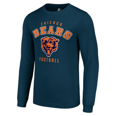 Chicago Bears Starter Long Sleeve T-Shirt Navy