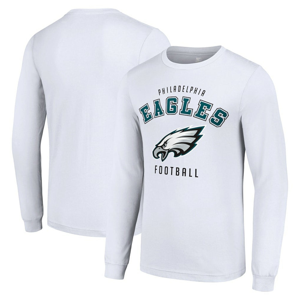 Philadelphia Eagles Starter Long Sleeve T-Shirt White