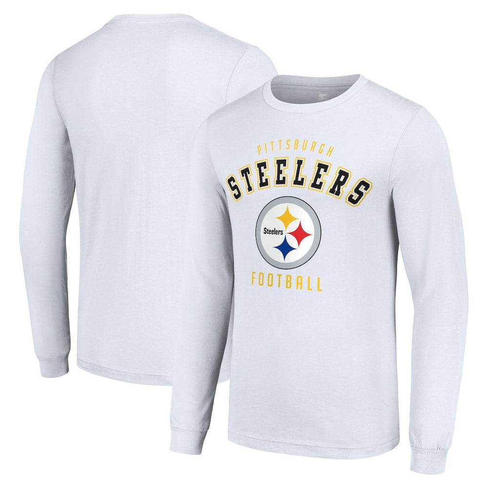 Pittsburgh Steelers Starter Long Sleeve T-Shirt White